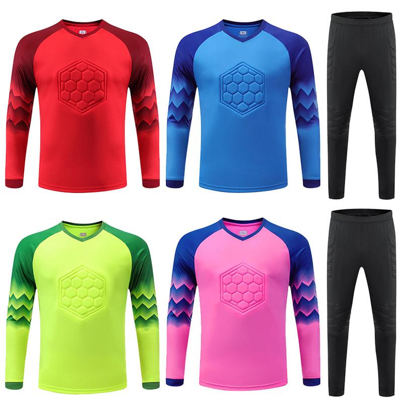 2022 new goalkeeper suit summer competition training team uniform sleeve shift outdoor sports breathable printable football clothes