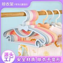 children clothes hanger plastic children's clothes hanger household baby clothes hanger thickened drying clothes hanger infant bow clothes hanger