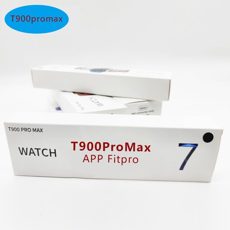 new t900 pro max l smart watch dual-button rotation button hd screen custom wall