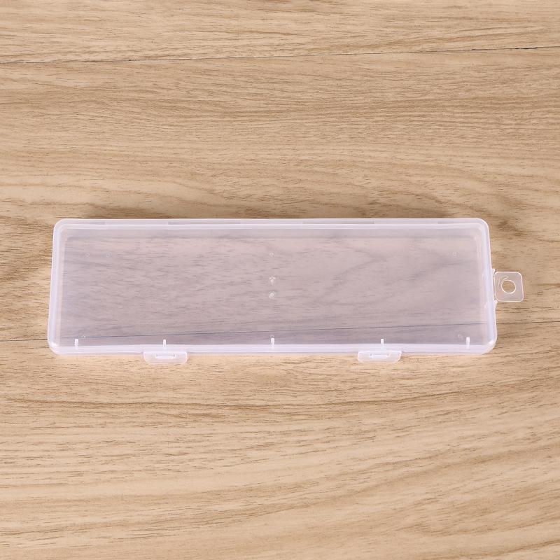 rectangular transparent plastic box ornament parts fishing gear storage box hardware tools flat stationery packaging box box