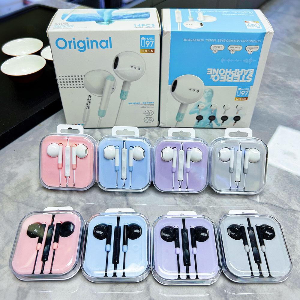 Factory Color in-Ear Wired Music 3.5mm Earphone Wholesale Mobile Phone Tablet MP3/MP4 Universal Earplugs