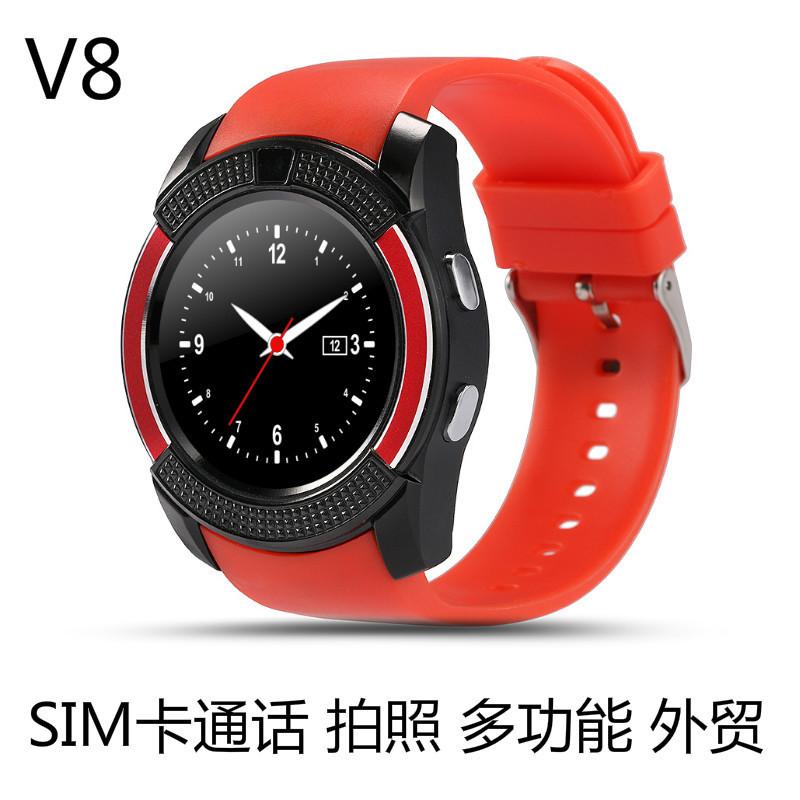 round Screen V8 Smart Watch SIM Phone