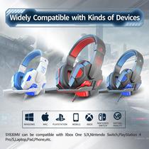 cross-border hot sale laptop desktop computer head-mounted headset game pubg gaming internet cafe 3.5 earphone headset