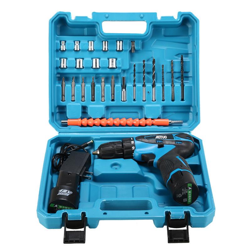 cross-border new arrival cordless drill lithium electric drill 36vf electric screwdriver screwdriver electric tool electric hand drill package