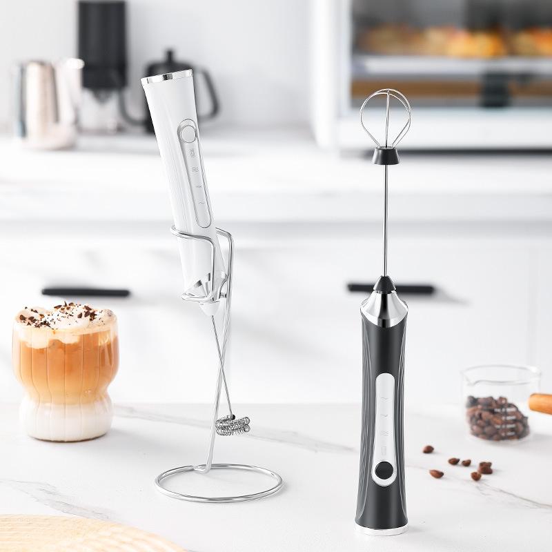 milk frother electric whisk coffee frother household milk frother cream blender handheld small stirring rod