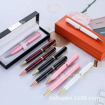 New Large V Series Rotating Metal Ball Point Pen Neutral Oil Pen Customizable Logo Advertising Promotion Business Gifts