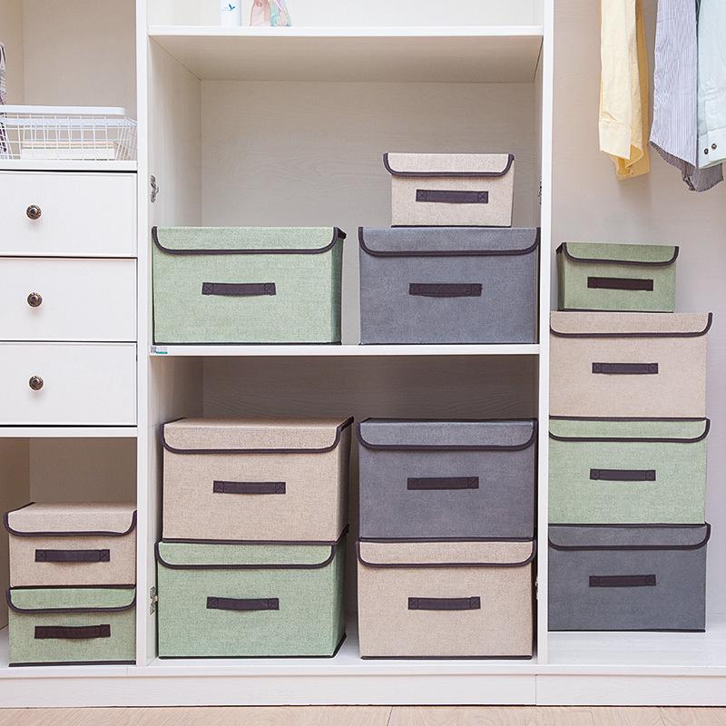 Non-Woven Fabric Storage Box Household Fabrics Storage Box Storage Box Wardrobe Foldable Storage Box Clothes Storage Box