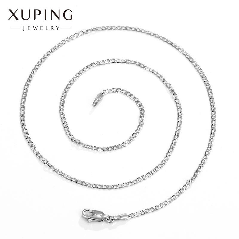 xuping jewelry simple ring buckle necklace for girls niche normcore bag clavicle chain japanese and korean fashion gold plated choker