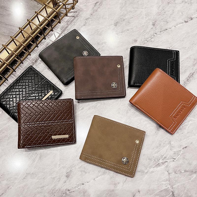 Men's Wallet 2023 New Frosted Coin Purse Cross-Border Wholesale Live Welfare One Piece Dropshipping Purses Card Holder