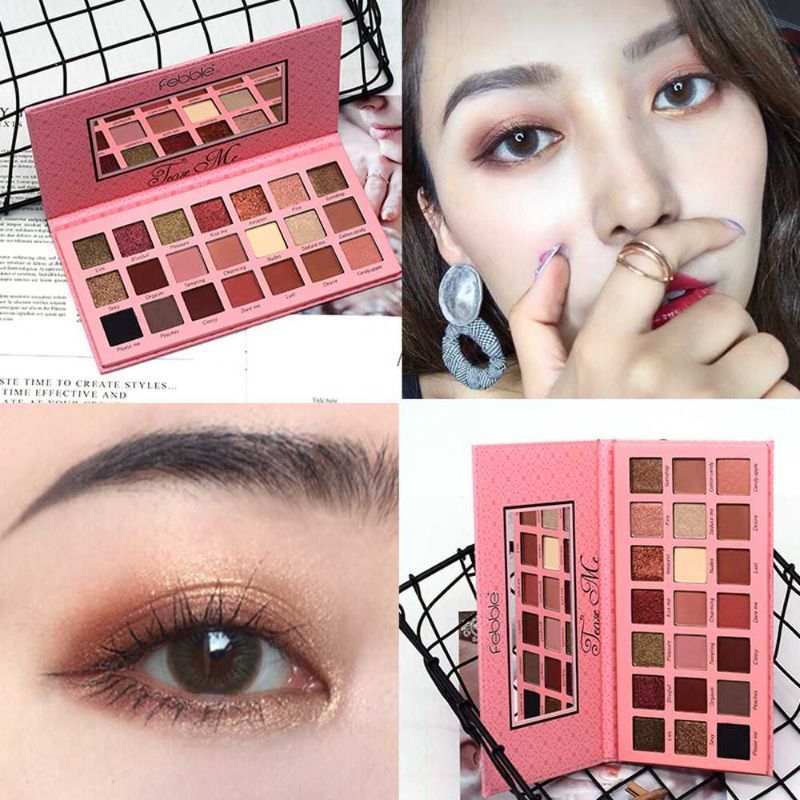 ES2797 Pearlescent matte eyeshadow Earth Tone 21-color new paper box eyeshadow details Picture