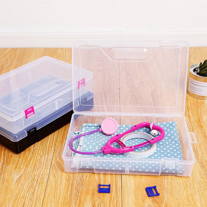 transparent plastic pp empty box rectangular electronic components packaging box hardware tools parts storage box