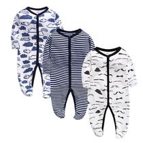 wholesale baby jumpsuit foot-wrapped romper newborn baby jumpsuit bottom-covering rompers summer air conditioning clothes baby clothes