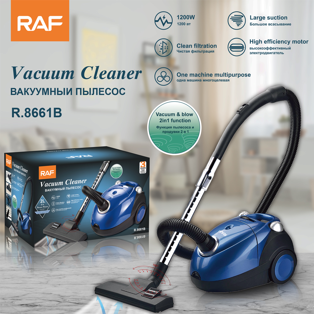 RAF European standard cross-border high-suction vacuum cleaner, high-power handheld powerful portable horizontal household vacuum cleaner pic 4