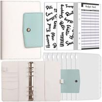 cross-border hot sale a6 loose-leaf macaron notebook pu removable refill cash saving budget savings journal book