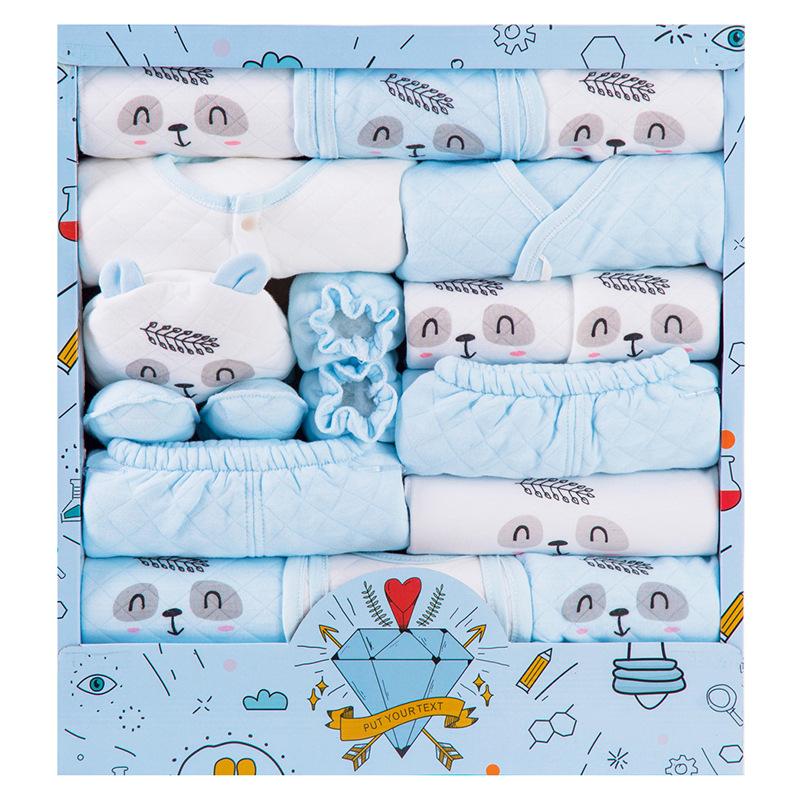 newborn gift box suit pure cotton baby clothes autumn and winter thickened newborn baby meeting etiquette gift for first month celebration