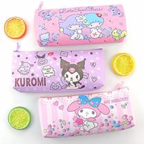 Sanrio Cartoon Pencil Case Pu Cartoon Pencil Case Clow M Melody Stationery Storage Bag