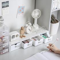 desktop storage box drawer-type stackable storage box transparent plastic sundries stationery box cosmetic organizing box