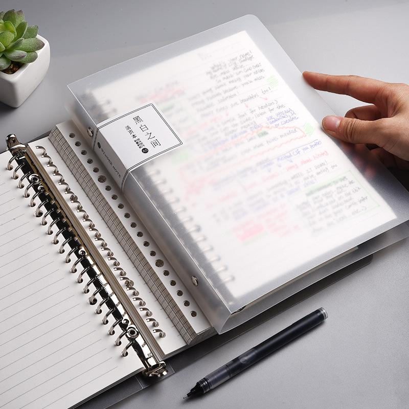 b5 loose spiral notebook removable a4 mesh notebook 26 holes a5 refill loose-leaf paper buckle shell clip simple book