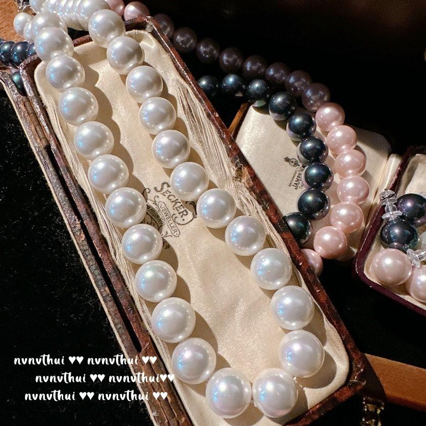mermaid tears lady pink pearl necklace papala charbarlock sea black pearl necklace earrings
