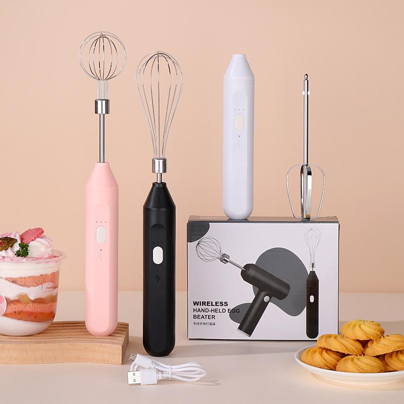 handheld coffee frother egg white cream blender milk milk frother household wireless electric egg beater