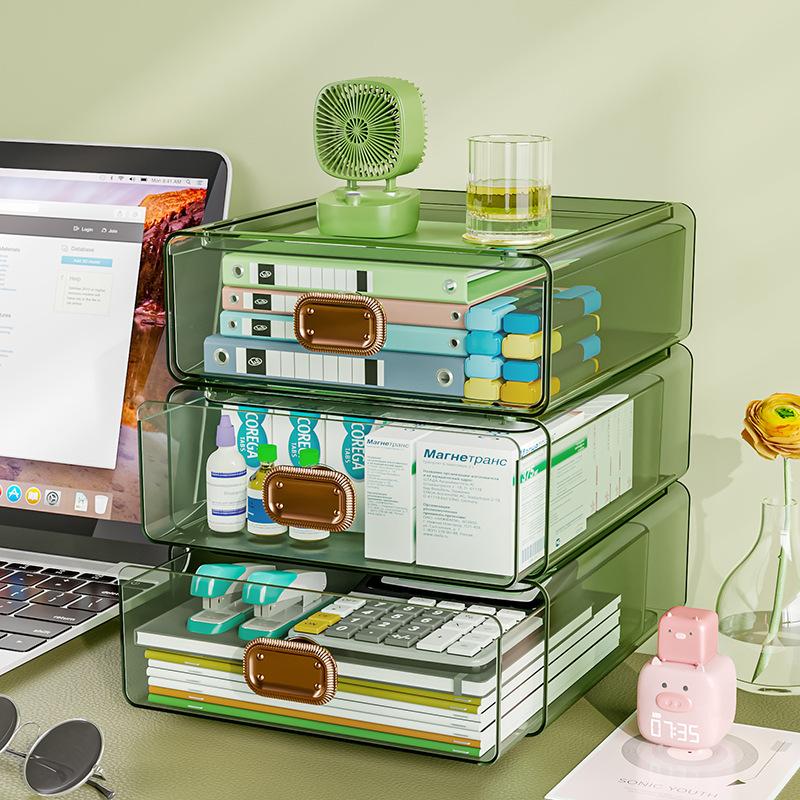 desktop storage box drawer office student key dresser sundries cosmetic shelf station artifact