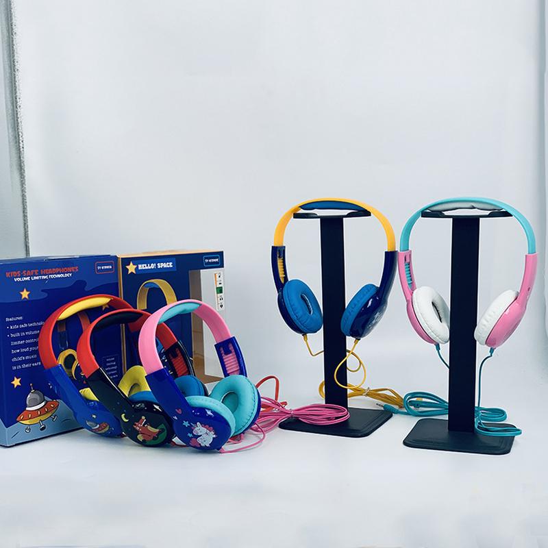 cross-border sy-kid101 new wired headset for children cartoon computer tablet phone plug-in headset