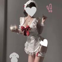 sexy lingerie bow pure desire maid bare back apron set free off uniform sexy lingerie small chest pajamas for women