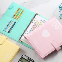 couple challenge 100 days a5 loose spiral notebook save money cash budget notepad journal book notebook shell cross-border