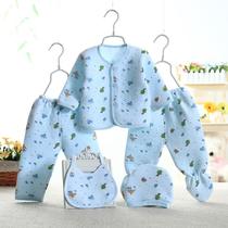 xingang newborn baby clothes for babies newborn 5-piece cotton 0-march 4 season underwear supplies set wholesale