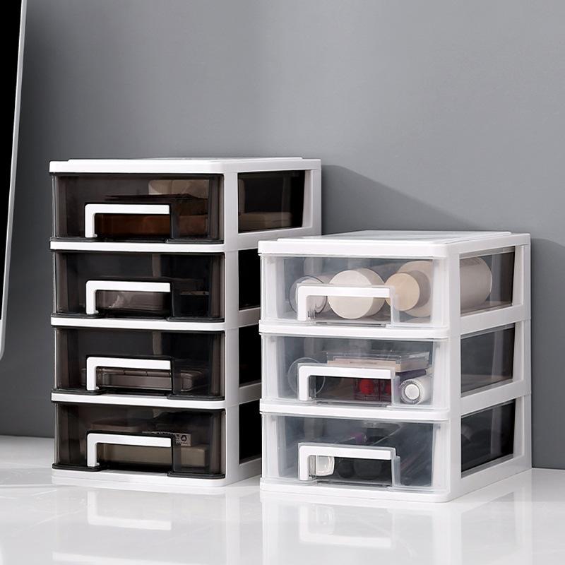 transparent desktop storage box small drawer desk storage cabinet mini storage box cosmetic storage storage rack