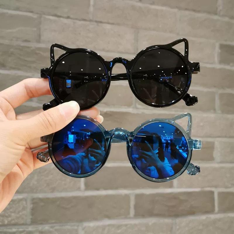 children's sunglasses colorful simple ear uv protection sunglasses boys and girls eye protection cartoon glasses sunglasses