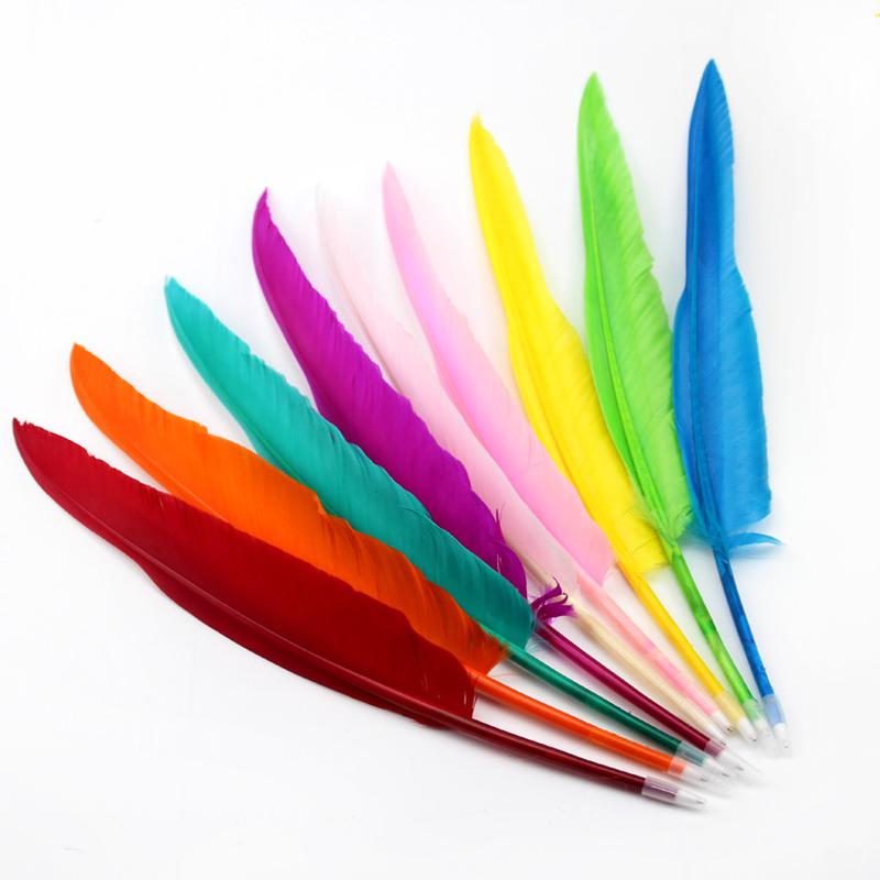 Diy Feather Pen Quill Pen Advertising Marker Gift Pen Craft Pen Wedding Sign-in European Retro Quill Pen Student