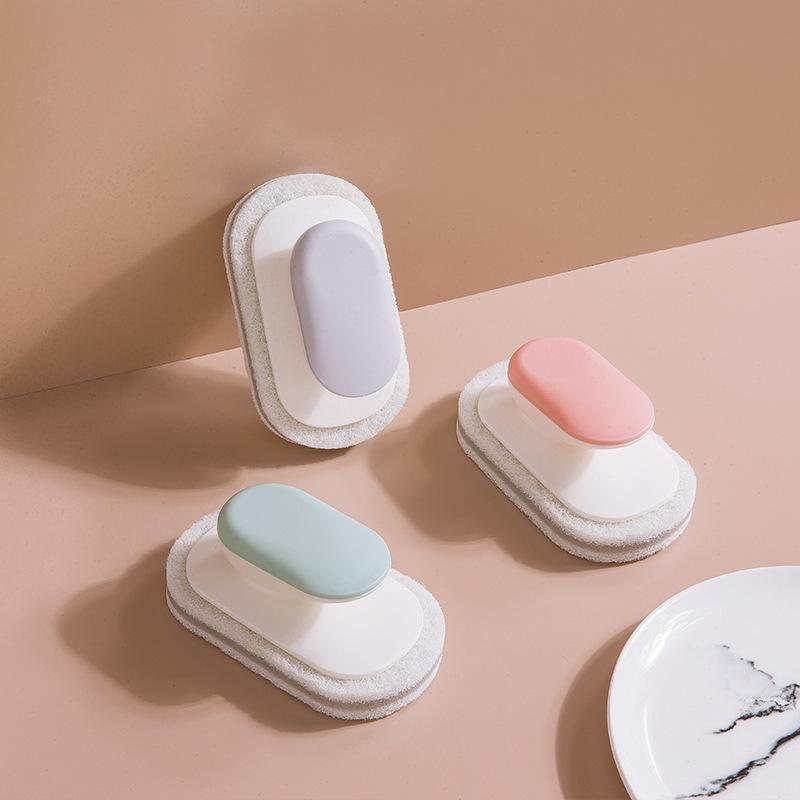 bathtub wash basin basin sponge brush toilet bathroom toilet special countertop tile cleaning brush spong mop