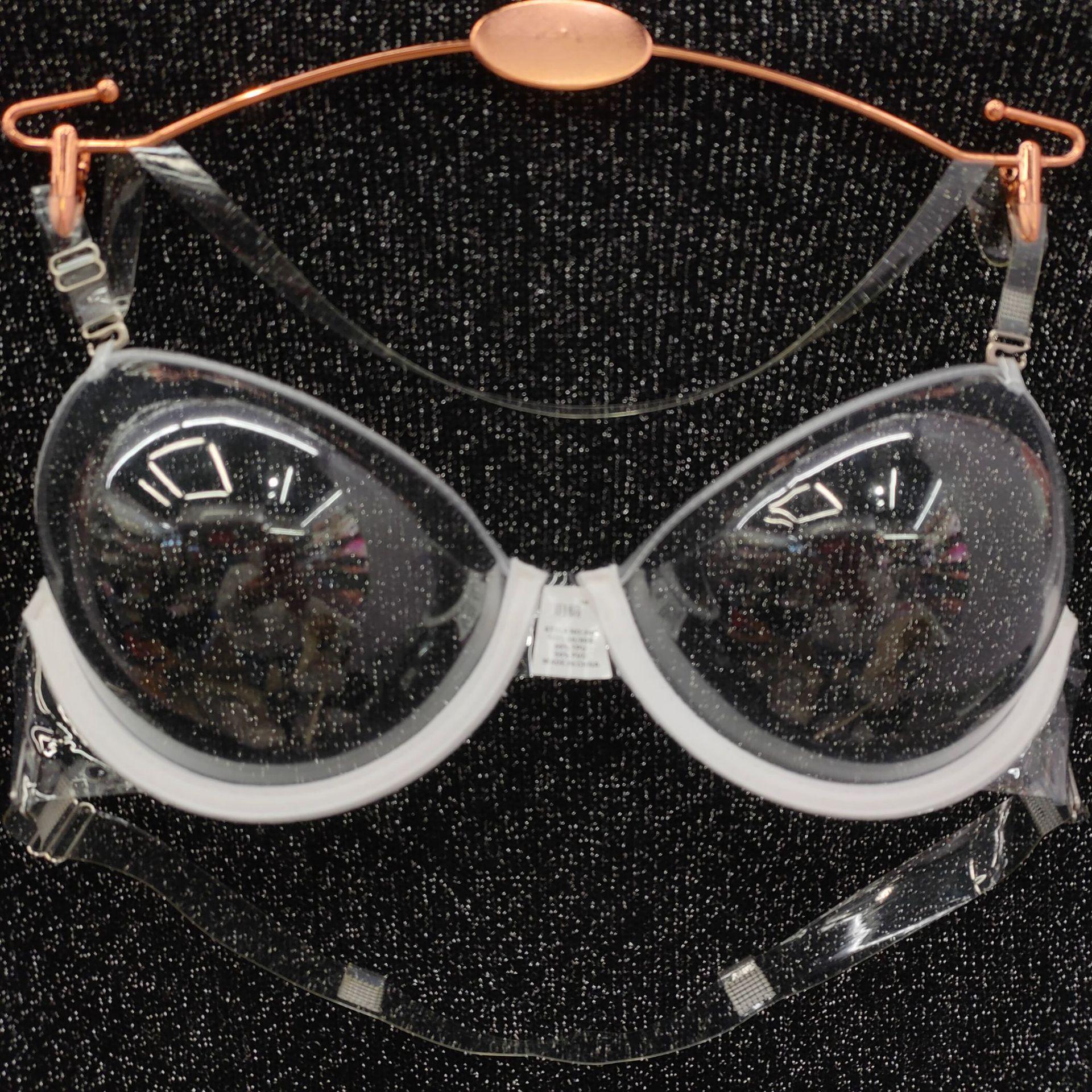 foreign trade hot-selling new arrival plastic fully transparent disposable bra sexy sexy travel bra tpu invisible band underwear