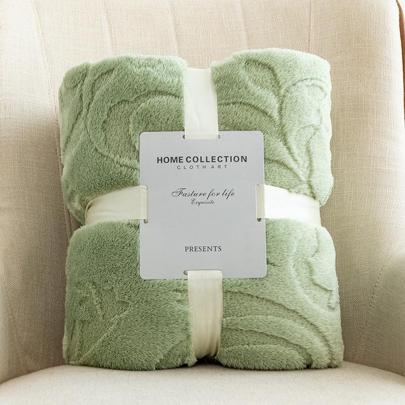 cross-border hot selling flannel jacquard blanket office sofas cover blanket taffeta blanket multifunctional nap blanket