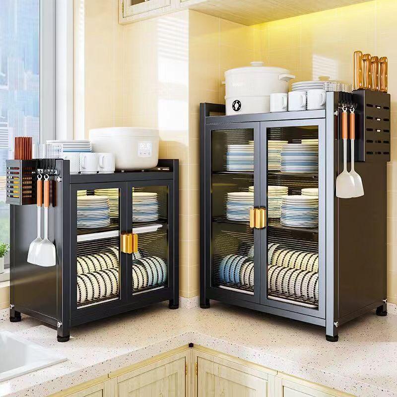 kitchen cupboard storage rack dustproof cupboard draining rack countertop bowl and chopstick rack dish organizer tableware locker