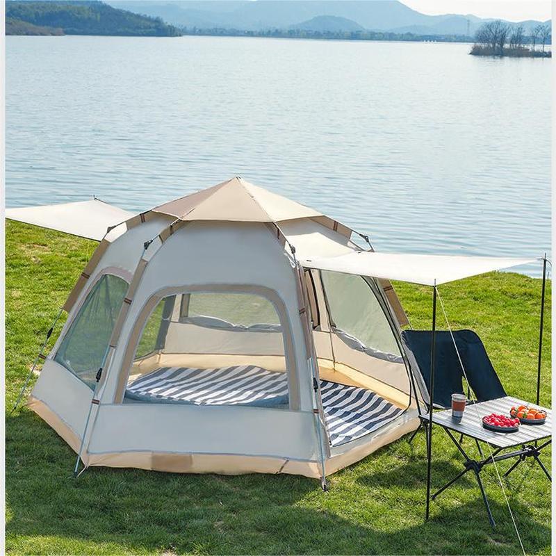 Hexagonal Tent outdoor Portable Foldable Outdoor Children Camping Equipment Picnic Camping Automatic Thickening