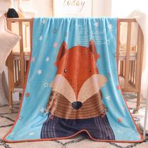 factory customized children's cartoon blanket flannel blanket coral fleece baby hug blanket flannel small blanket