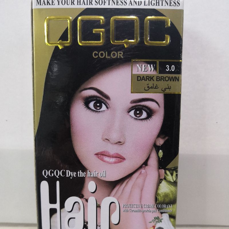 60ml*2倾国倾城英文版染发膏QGQC（DARK BROWN） 3.0