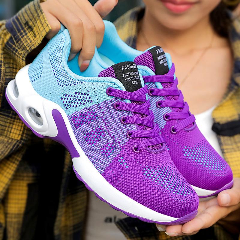 Women's Shoes 2024 Foreign Trade Women's Shoes Casual Shoes Breathable Mom Shoes Ultra-Light Air Cushion Cross-Border Sneaker Women's Shoes