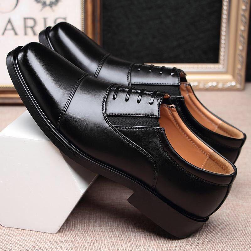 new suit three-joint leather shoes business casual leather shoes breathable antiskid shoe three-joint men's shoes