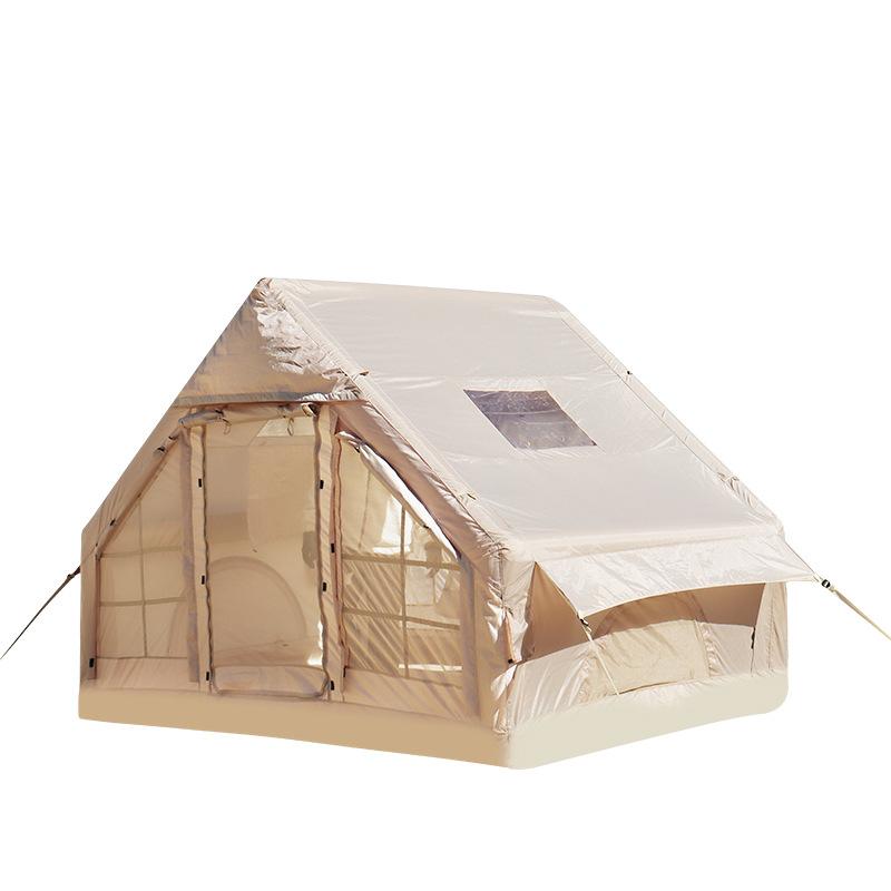 outdoor camping inflatable tent rainproof camp tourist inflatable tent building-free outdoor 3-4 person tent wholesale