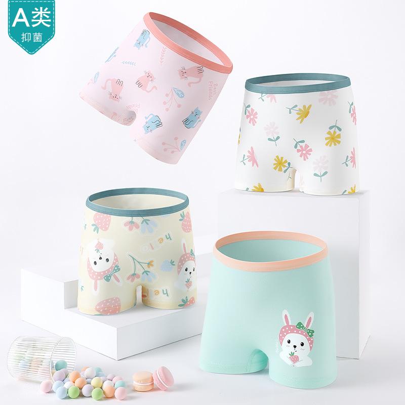 Children's Underwear Pure Cotton Girls' Boxers Children's Boxers Toddler Children Teens Cartoon Girls' Underwear Baby