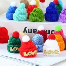 in stock supply wool knitting christmas mini small hat toy hat accessories diy mini small hat