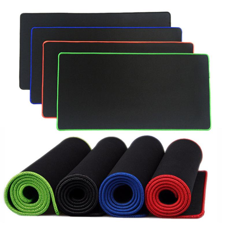 black cloth mouse pad large thickened pure black laptop office e-sports keyboard pad computer pad table mat factory