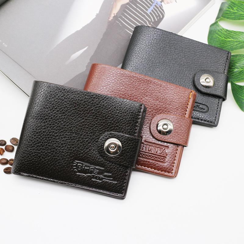 bag wallet male student korean style short wallet men's tiktok cross-border business companion gift stall supply