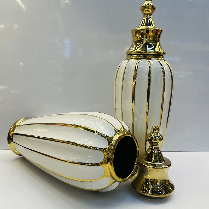 New Chinese-style flower arrangement ceramic vases, Nordic modern American style living room decoration items, flower vases, home decoration items, vases, glass vases, ceramic vases, soft decoration items, wholesale vases, vase decorations, vase ornaments pic 4