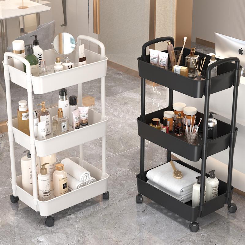 beauty salon trolley storage rack floor barber shop cosmetics tool car manicure bathroom multi-layer storage rack