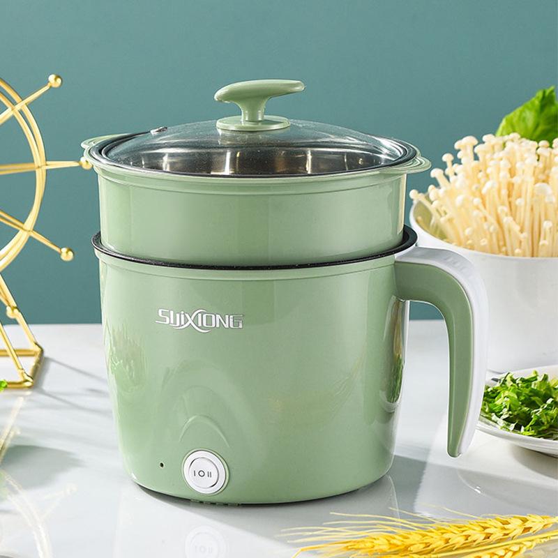 small electric cooker dormitory pot electric cooking pan electric chafing dish multi-functional cooking pot student electric heat pan wok small saucepan steamer