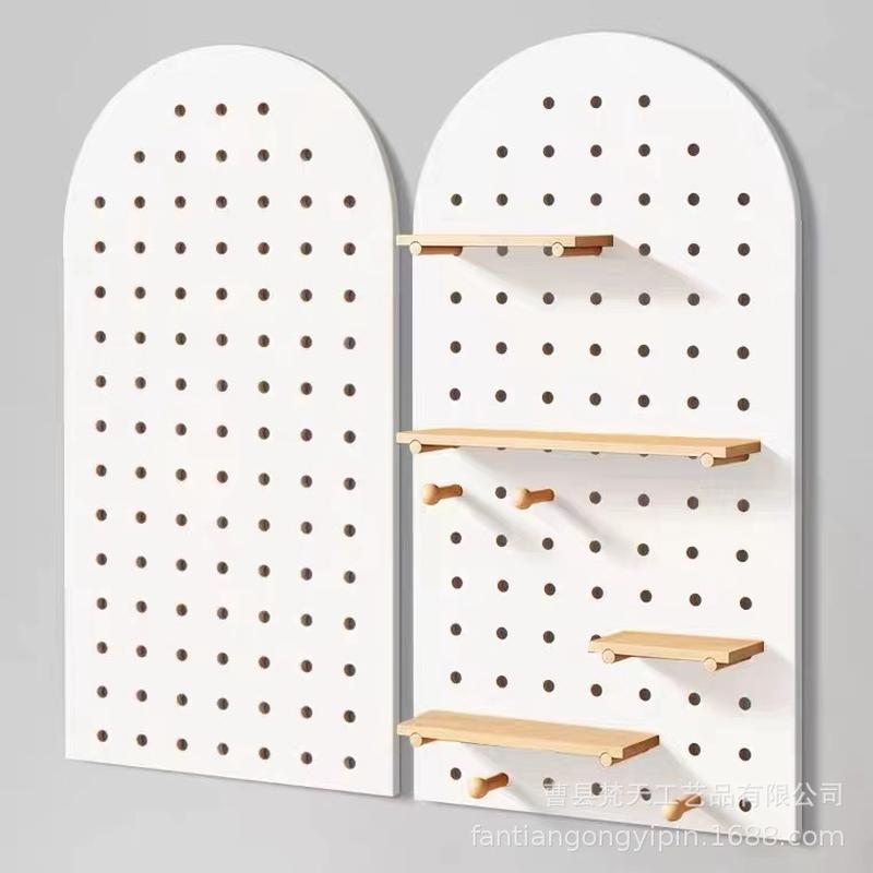 Spot Wooden Wire-Wrap Board Storage Rack Solid Wood Wall Wire-Wrap Board Storage Rack Living Room Storage Partition Wire-Wrap Board